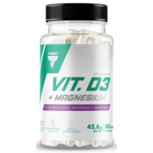 Vitamin D3 + Magnesium - 60 капс Фото №1